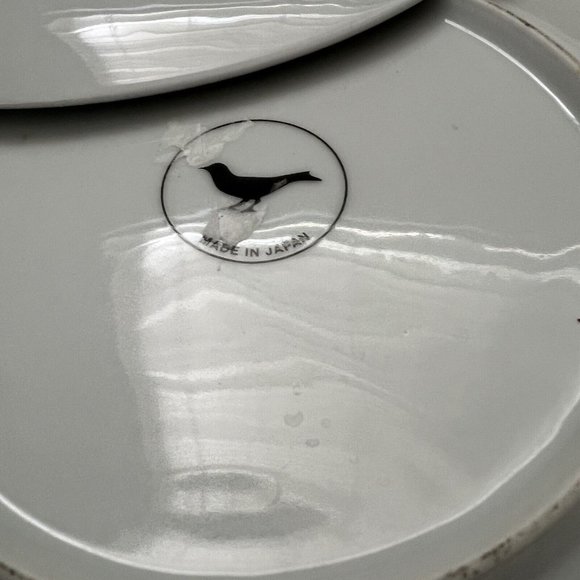 Anthropologie Lot of 4 Side Salad Plates Purple Butterfly Gold Rim Floral Spring - Picture 6 of 6